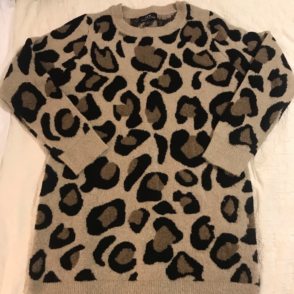 Leopard Sweater Dress